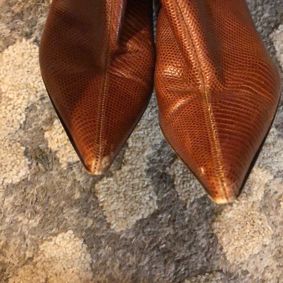 D&G Tall Brown Leather heeled boots - Picture 8 of 10